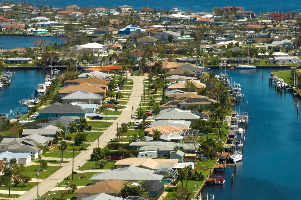Severely,Damaged,By,Hurricane,Ian,Seaside,Houses,In,Florida,Home