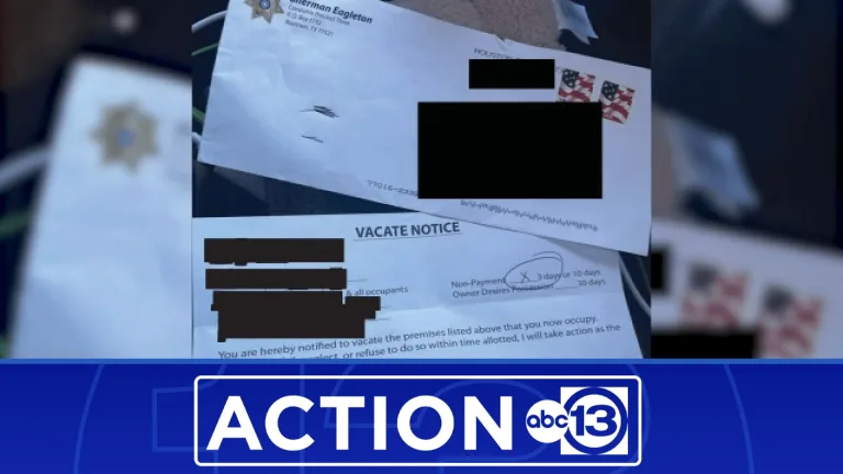 Harris County Constable's Office Revamps Eviction Notification Policy
